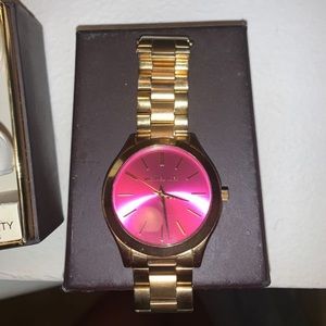 MICHEAL KORS Pink and Gold Watch